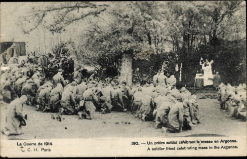 Französische soldaten - ak,