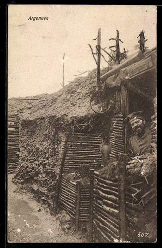 German soldat im - ww, ak