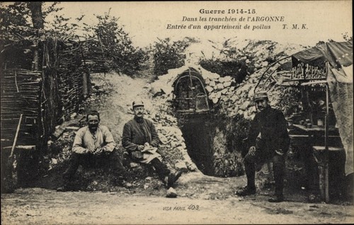 Argonnen französische - ak,