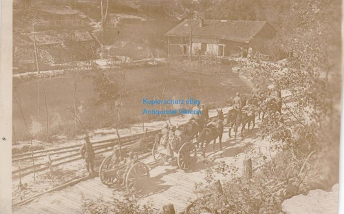 Foto feldgeschütz bespannt - foto-ak,