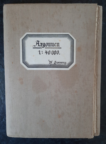 Alte landkarte argonnen - alte,