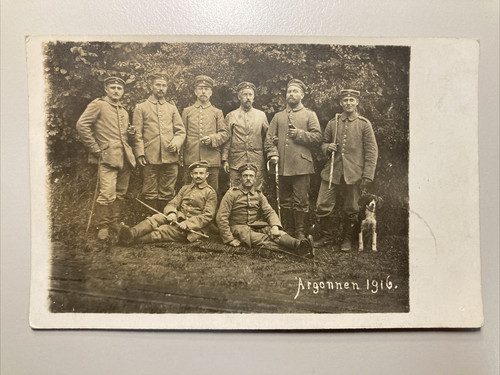 1916 foto soldaten argonnen - ak,