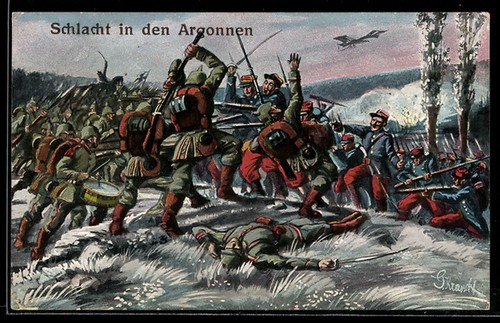 Schlacht den argonnen - ak,